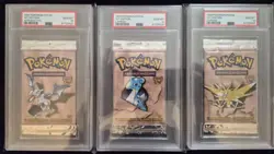 PSA 10 - 1999 WOTC Pokemon Fossil 1st Edition Aerodactyl, Lapras & Zapdos Packs! - Image 1