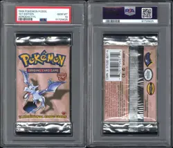 PSA 10 - 1999 WOTC Pokemon Fossil 1st Edition Aerodactyl, Lapras & Zapdos Packs! - Image 5