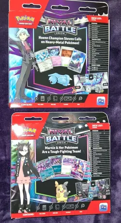 Pokemon Rival Battle Decks Marnie and Stephen LOT of 2 New Sealed Morpeko Beldum - Image 4