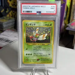 Pokemon Yanma Crossing the Ruins... Holo Japanese Neo 2 #193 PSA 9 2000 - Image 3