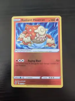 2022 Pokemon Radiant Heatran 027/189 Swsh10: Astral Radiance Holo - Image 1