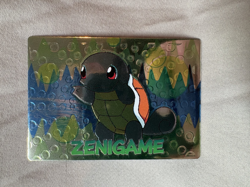 1999 Pokemon Japanese Meiji Embossed Promo Foil Squirtle/Zenigame Mint NP - Image 2