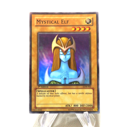 Yu-Gi-Oh Mystical Elf LOB-062 1st Edition Super Rare EX-VG Asian English j336 - Image 1