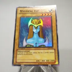 Yu-Gi-Oh Mystical Elf LOB-062 1st Edition Super Rare EX-VG Asian English j336 - Image 3