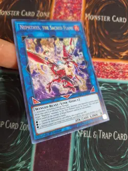 Yu-Gi-Oh! Nephthys, the Sacred Flame HISU-EN008 Secret Rare 1st Edition NM a1/ - Image 2