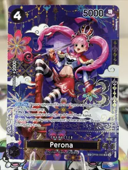 Perona OP06-093 OP14 SP Alternate Art Azure Sea's Seven One Piece Card English - Image 1