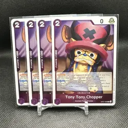 (Purple Playset) (x4) One Piece TCG ENG OP07-066 Tony Tony.Chopper R Foil - Image 1