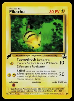 Pokemon Card - Pikachu 27 ITALIAN Pikachu World Collection Promo - Image 1