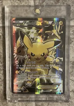 Pokemon Pikachu EX Full Art Holo Promo Card XY124 Electric 2016 - Image 1