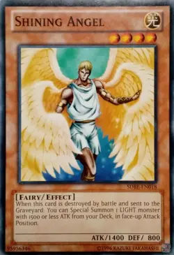 SDBE-EN018 SHINING ANGEL COMMON UNLIMITED EDITION YuGiOh CARD - Image 1