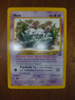 Pokemon Mew Card 47 Promo Black Star Wizards of the Coast Near Mint - Image 1