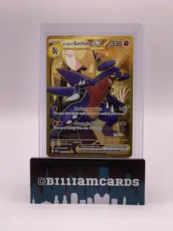 Pokemon TCG Cynthia's Garchomp EX Holo Card 241/182 Sv10: Destined Rivals - Image 1