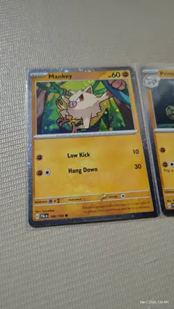 Mankey, Primeape, Annihilape EX Scarlet & Violet Promo Pokemon Cards Cosmos Holo - Image 2