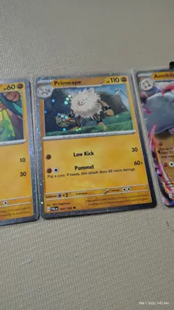 Mankey, Primeape, Annihilape EX Scarlet & Violet Promo Pokemon Cards Cosmos Holo - Image 3