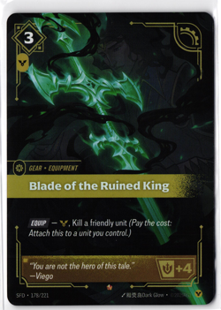 Blade of the Ruined King [SFD - 178/221] - NM [Foil] TCG Riftbound - Image 1