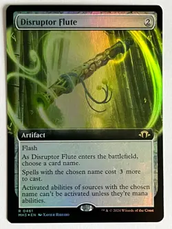 MTG Disruptor Flute (Foil Extended Art) [Modern Horizons 3, Near Mint] - Image 1