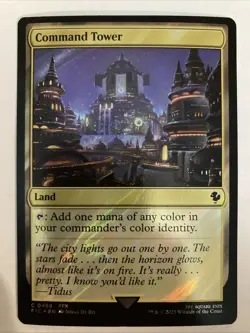 Command Tower (0486) (Surge Foil) #486 (NM) Final Fantasy FIC Magic MTG - Image 1