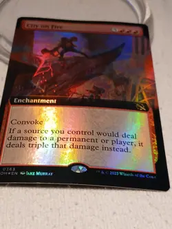 City on Fire (Extended Art) March of the Machine Foil - Image 1