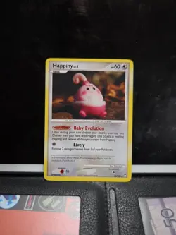 Pokemon TCG Happiny Mysterious Treasures 52/123 Regular Non-Holo Card Light Play - Image 1