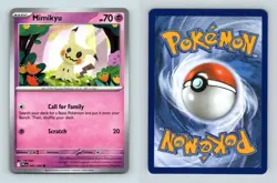 Mimikyu #042/094 Phantasmal Flames Common Pokemon 2025 TCG Card - Image 1
