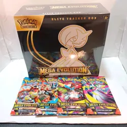 Pokemon Mega Evolution Gardevoir Elite Trainer Box & Booster Pack Art Set Sealed - Image 1