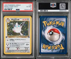 Wigglytuff: 1999 Pokemon Jungle 1st Edition Holographic #16 - PSA 6 - Image 1