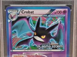 2012 Pokemon Crobat BW51 - Plasma Storm Prerelease Promo - Staff PSA 7 - Image 2