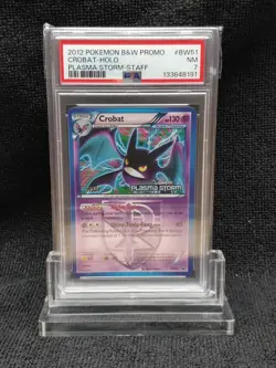 2012 Pokemon Crobat BW51 - Plasma Storm Prerelease Promo - Staff PSA 7 - Image 3