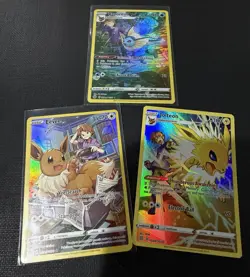Pokemon Eevee Flareon Jolteon Vaporeon Holo Brilliant Stars Trainer Gallery - Image 1