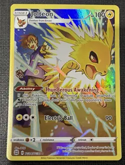 Pokemon Eevee Flareon Jolteon Vaporeon Holo Brilliant Stars Trainer Gallery - Image 3
