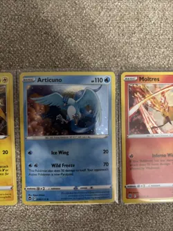 Pokemon Zapdos 48/185 Articuno 036/195 Moltres 021/172 Cosmos Holo Promo Set NM - Image 3