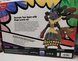 Pokemon TCG Ascended Heroes Premium Poster Collection Mega Lucario EX PRE ORDER - Image 5
