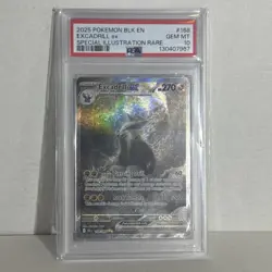 Pokemon Black Bolt Excadrill ex 168 SIR PSA 10 - Image 1