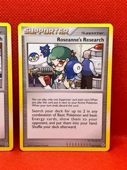 Pokemon Tcg Roseanne's Research 125/132 Secret Wonders Non Holo x2 - Image 3