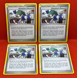 Pokemon Tcg Roseanne's Research 125/132 Secret Wonders x4 Non Holo - Image 1