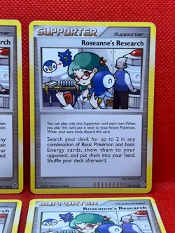 Pokemon Tcg Roseanne's Research 125/132 Secret Wonders x4 Non Holo - Image 3