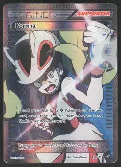 Korrina 111/111 Ultra Rare Pokemon TCG Furious Fists LP - Image 1