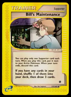Bill's Maintenance Normal #137/165 Uncommon Pokemon Expedition NM - Image 1