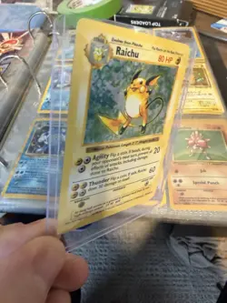 Pokemon Raichu Base Set Holo Rare 80 HP 14/102 Wizards 1999 English - Image 3