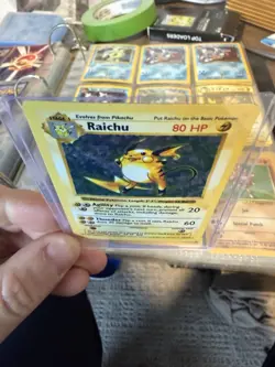Pokemon Raichu Base Set Holo Rare 80 HP 14/102 Wizards 1999 English - Image 5