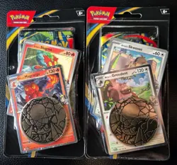 Pokemon TCG - Phantasmal Flames - 2 Different Premium Blisters - Mega Evolution - Image 1