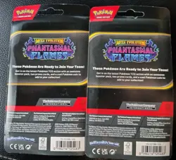 Pokemon TCG - Phantasmal Flames - 2 Different Premium Blisters - Mega Evolution - Image 4