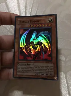 Mirage Knight DR1-EN180 Unlimited Super Rare Near Mint Yu-Gi-Oh TCG FOIL BLEED - Image 1