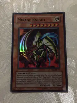 Mirage Knight DR1-EN180 Unlimited Super Rare Near Mint Yu-Gi-Oh TCG FOIL BLEED - Image 2