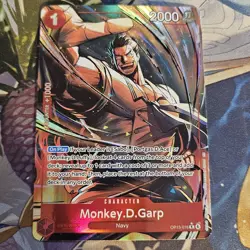 Monkey D. Garp Alt Art OP13-016 - One Piece English Card-Carrying on His Will M - Image 1
