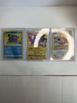 Pokemon 3 Card Lot Full Holo Foils Scanner Value $13 Radiant Blastoise Luxray - Image 3