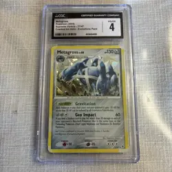CGC 4 MINT Metagross 2009 Supreme Victors 7/147 Holo Pokemon Card - Image 1