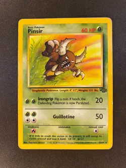Pinsir 25/64 Jungle Set Non Holo Rare Vintage Pokemon Card 1999 WOTC - Image 1