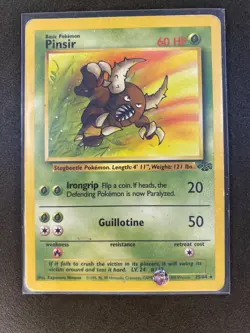 Pinsir 25/64 Jungle Set Non Holo Rare Vintage Pokemon Card 1999 WOTC - Image 3