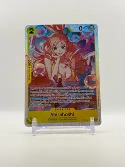 Shirahoshi OP12-102 SR ONE PIECE Tcg Card Game NM YELLOW - Image 1